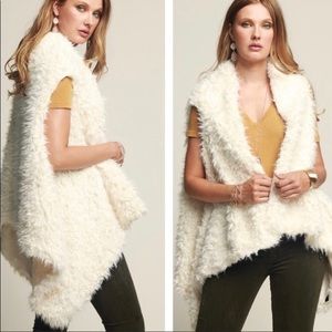 Vegan lined fur vest